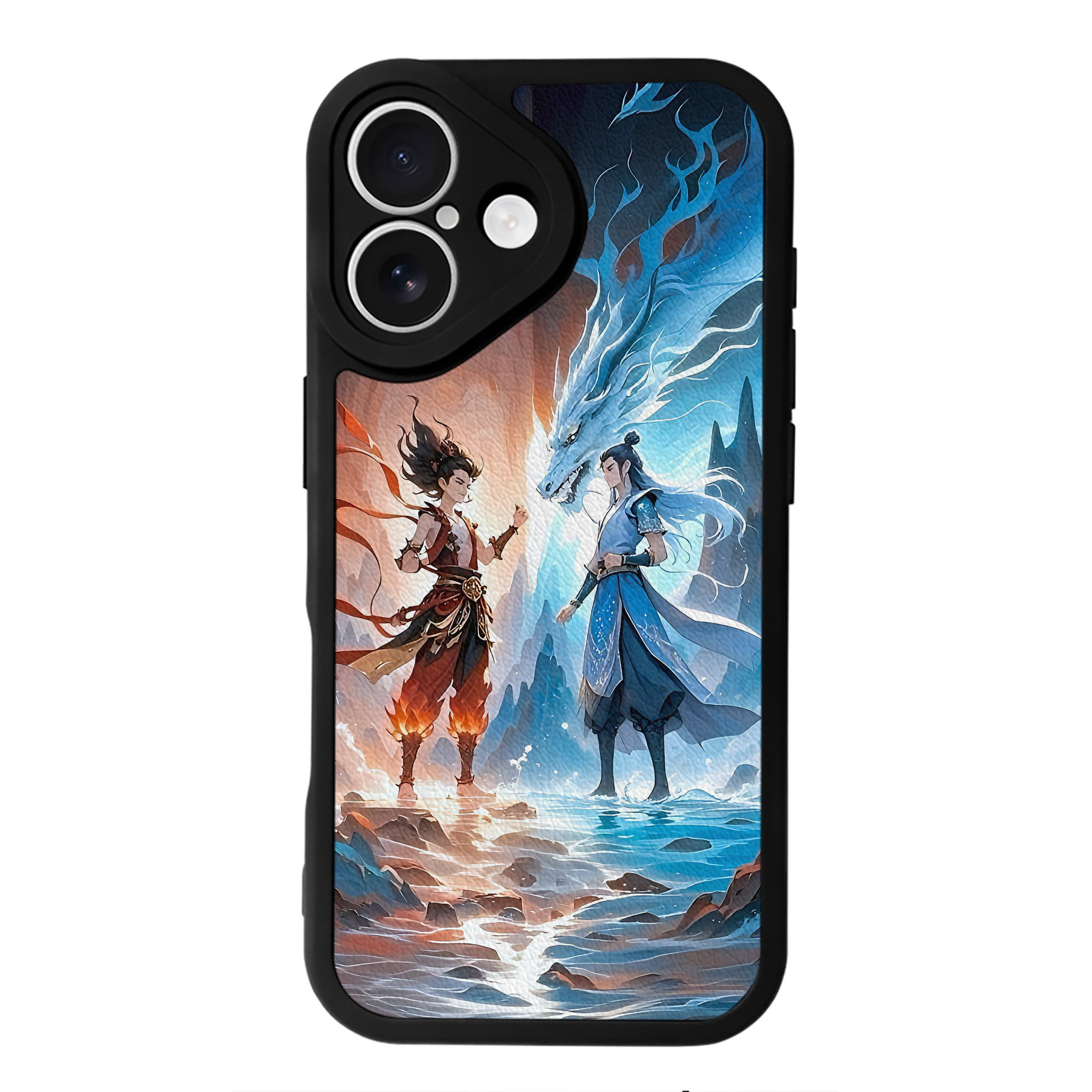 （画像用） Ne Zha 2 ナタ 魔童の大暴れ 【iPhone 16シリーズ対応】シリコンスマホケース（レザー調） 材質：シリコン
